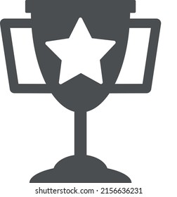 Reward flat styled cup medal Award icon illustration