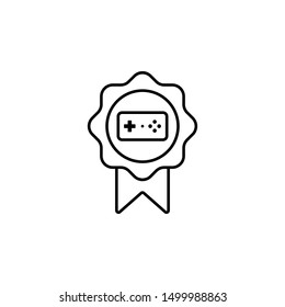 reward, game, conference, game controller icon. Simple thin line, outline vector of esport icons for UI and UX, website or mobile application