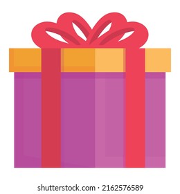 Reward gift box icon cartoon vector. Retail discount. Online happy