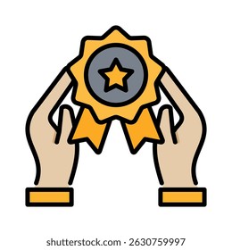 Elemento de icono de recompensa para el diseño