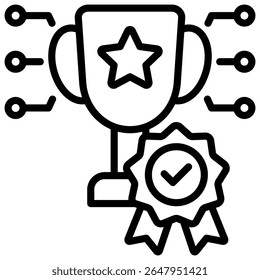 Elemento de icono de recompensa para el diseño