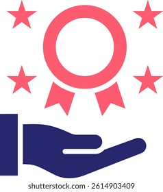 Reward Icon Fill Vector Illustration