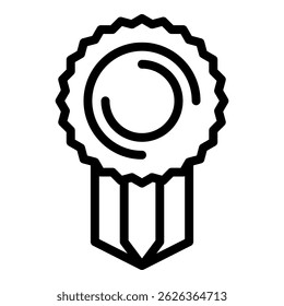 Reward icon. Outline reward vector icon for web design isolated on white background