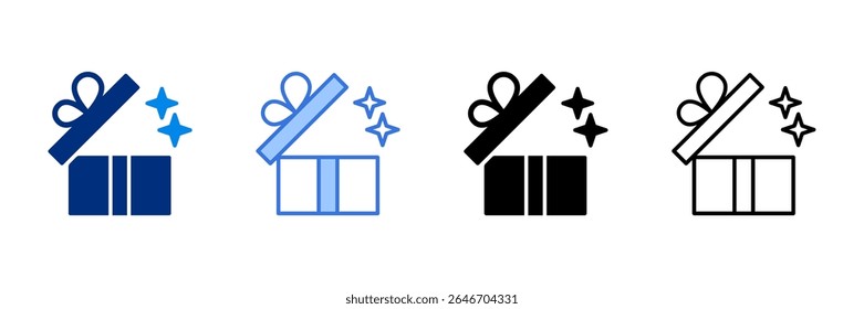 Reward Icon Set Multiple Style Vector Illustration