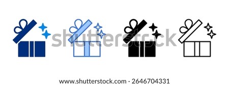 Reward Icon Set Multiple Style Vector Illustration