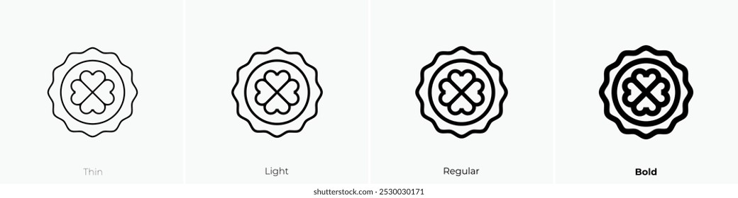 reward icon. Thin, Light Regular And Bold style design isolated on white background