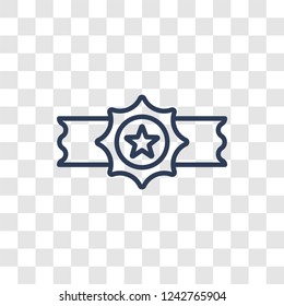 Reward icon. Trendy linear Reward logo concept on transparent background from Marketing collection