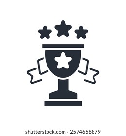 reward icon. vector.Editable stroke.linear style sign for use web design,logo.Symbol illustration.