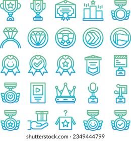 reward icons set. vector elements for trendy design. Simple pictograms for mobile concept and web apps.