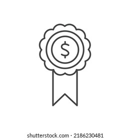 símbolos de recompensa elementos vectoriales para web infográfica