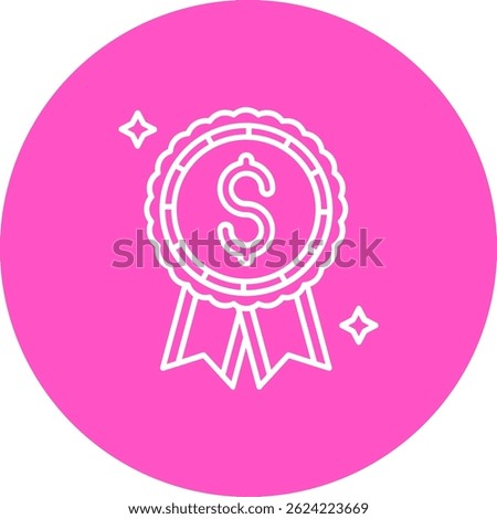 Reward Line vector Icon Design