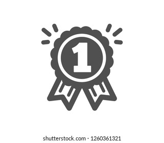 Reward Medal icon. Winner achievement or Award symbol. Glory or Honor sign. Quality design element. Classic style icon. Vector