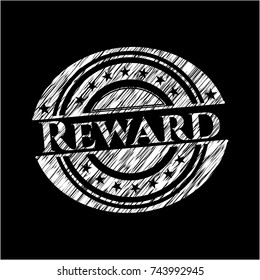 Reward on chalkboard