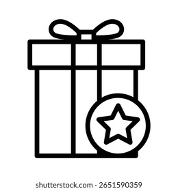 reward point outline icon vector design good for web or mobile app