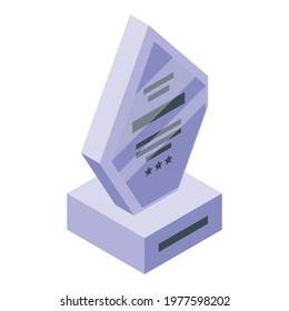 Reward prize icon. Isometric of Reward prize vector icon for web design isolated on white background