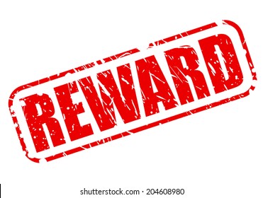 REWARD red stamp text on white