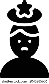 reward star vector glyph flat icon