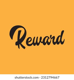 reward text on orange background.