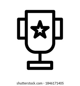 Reward Trophy icon or logo isolated sign symbol vector illustration - high quality black style vector icons
