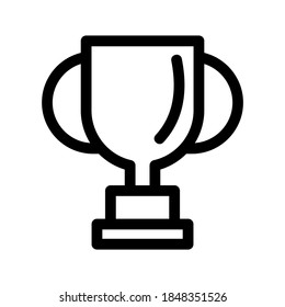 Reward Trophy icon or logo isolated sign symbol vector illustration - high quality black style vector icons
