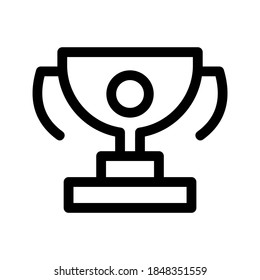 Reward Trophy icon or logo isolated sign symbol vector illustration - high quality black style vector icons
