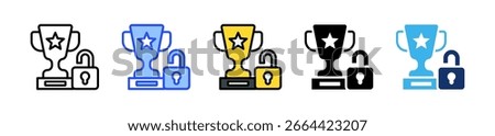 Reward Unlock Icon Collection With Multiple Styles