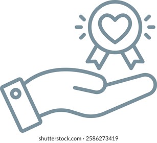 Reward vector icon. Can be used for printing, mobile and web applications.