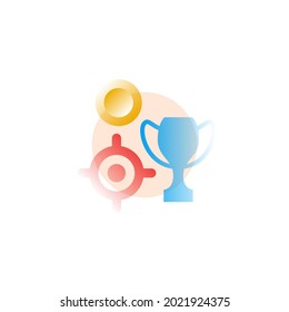 Reward. Vector icon in gradient style