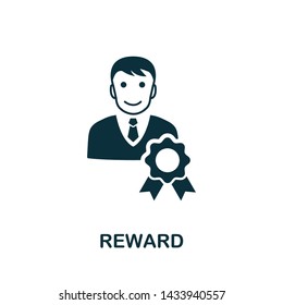 Reward vector icon illustration. Creative sign from gamification icons collection. Filled flat Reward icon for computer and mobile. Symbol, logo vector graphics.