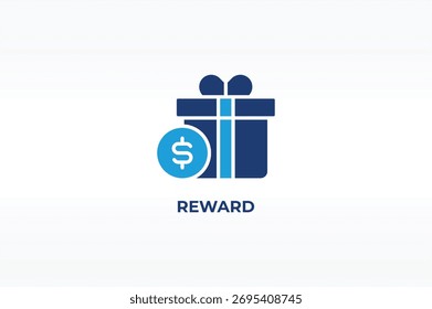 Vetor RECOMPENSA, ícone ou logotipo sinal símbolo isolado ilustração