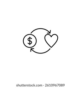 Reward vector illustration line icon icons design