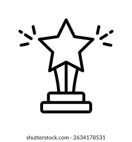 Reward Vector outline icon. Eps 10 file