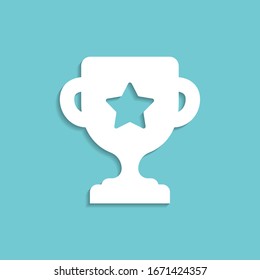 Reward victory cup symbol. EPS 10