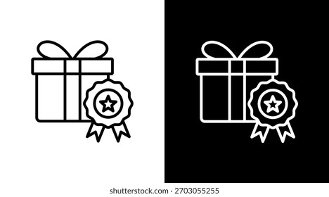 Diseño de conjunto de iconos blancos de recompensa