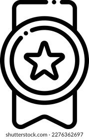 Reward Winning Line Icon Free