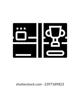 rewards card bank payment glyph icon vector. rewards card bank payment sign. isolated symbol illustration