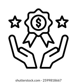 Rewards Icon Element for Design