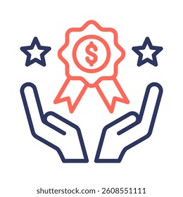 Rewards Icon Element for Design
