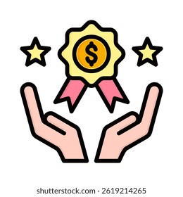 Elemento de ícone de recompensas para design