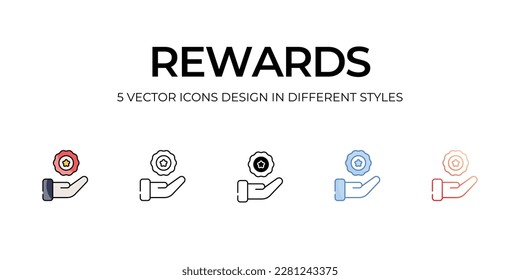 Rewards icon. Suitable for Web Page, Mobile App, UI, UX and GUI design.