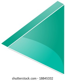 Rewind Audio icon illustration, triangle with line