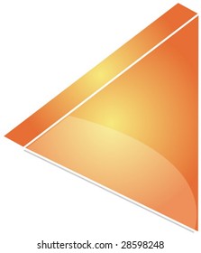 Rewind Audio icon illustration, triangle with line