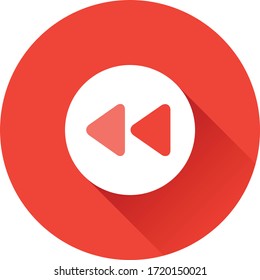 Rewind / Backward Button Vector Icon