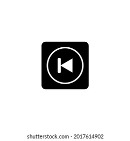 Rewind button icon on white background. Perfect use for web, pattern, design, icon, ui, ux, etc.
