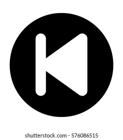 Rewind Button Vector Icon