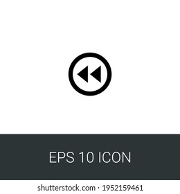 Rebobinar los pasos 10 icono simple
