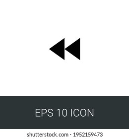 Rewind eps 10 simple icon
