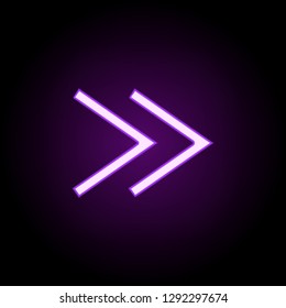 rewind icon. Elements of web in neon style icons. Simple icon for websites, web design, mobile app, info graphics