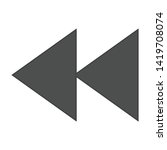 rewind icon. flat illustration of rewind vector icon for web