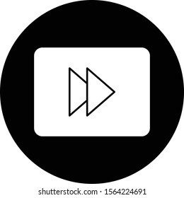 Rewind icon isolated on background
 
